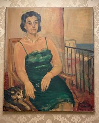 Tela dipinta ad olio 78x65cm Mario Cortiello 