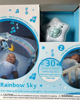 Chicco Rainbow Sky - Arco luminoso e sonoro culla