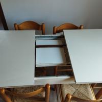 tavolo allungabile e 6 sedie