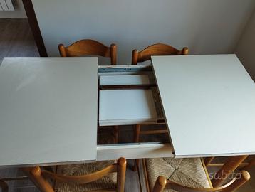 tavolo allungabile e 6 sedie