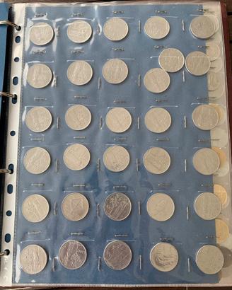 Collezione delle vecchie lire dal 1920 al 1999