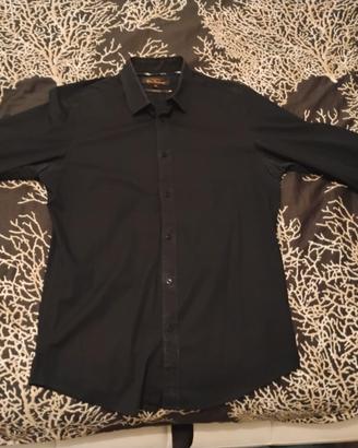 Camicia ben Sherman M elasticizzata nera casual oi