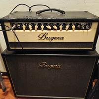testata vintage con cassa amplificatore Bugera