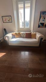 Divano Fendi tre posti in pelle