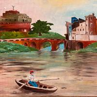 Quadro paesaggio romano