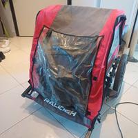 Trailer bici doppia seduta