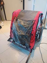 Trailer bici doppia seduta