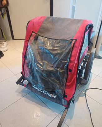 Trailer bici doppia seduta