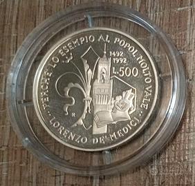 #2321 – 1 Moneta Argento L. MEDICI Rep. Italia