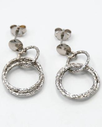 Orecchini in oro bianco 18 kt gold earrings A.901