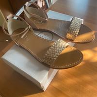 Sandali in pelle Golden Sun colore oro numero 38