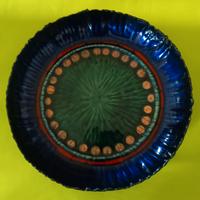 piatto in rame smaltato a mano 