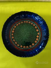 piatto in rame smaltato a mano 