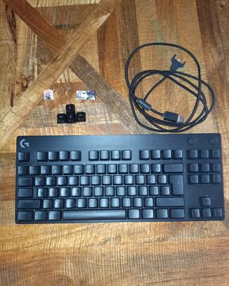 Logitech G PRO Tastiera Gaming TKL Nera + Tasti Ex