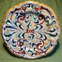 Piatti grandi in ceramica di Caltagirone