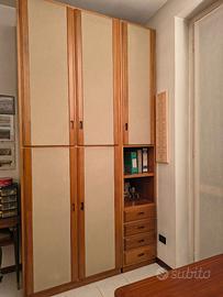 Armadio Guardaroba in legno con cassetti