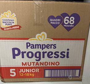 Pannolini pampers mutadino, progressi, baby-dry