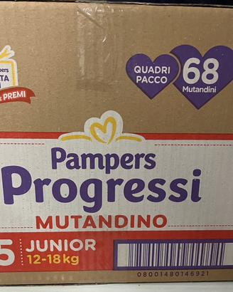 Pannolini pampers mutadino, progressi, baby-dry