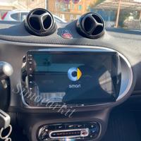 Stereo CarPlay android 13 per smart fortwo 453