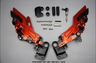 Pedane arretrate KTM DUKE 125 200 390 2011 - 2016