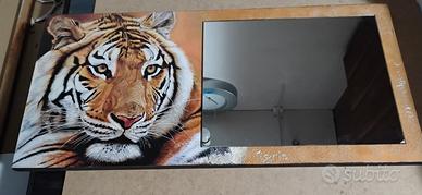 pannello tigre con specchio.