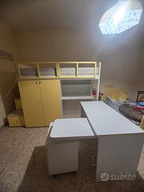 Cameretta a soppalco COMPLETA – Con Scrivania