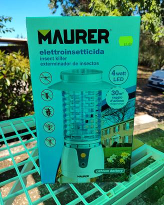 Maurer lampada giardino per insetti 4watt led