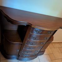 Mobile ingresso in massello legno noce " Vintage"