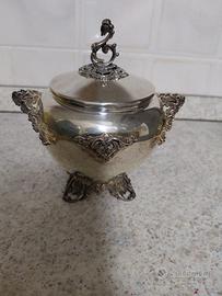 Zuccheriera lavorata argento 800