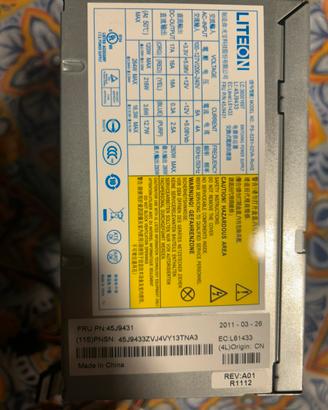Alimentatore atx per desktop