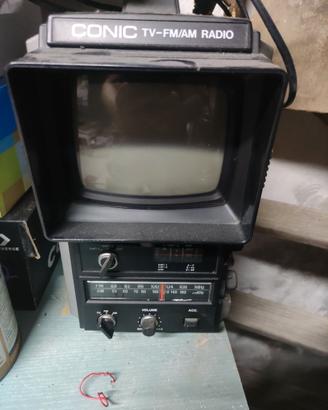 Conic tv-fm radio mini tv vintage