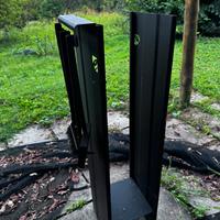 Porta legna in acciaio design italiano