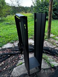 Porta legna in acciaio design italiano