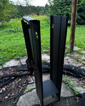 Porta legna in acciaio design italiano