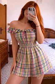 Vestito coquette con pantaloncino