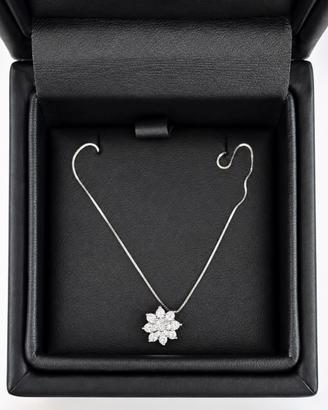 Collana oro bianco con diamanti naturali