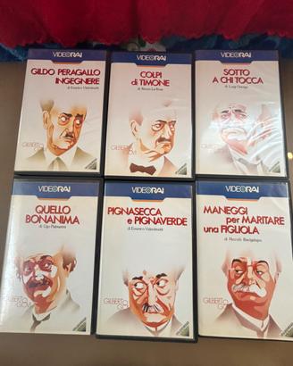 Lotto di 6 vhs da collezione di Gilberto Govi