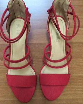 Sandali Loraferres rossi donna tg 38
