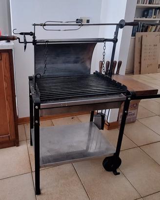 Barbecue a carbonella in ghisa