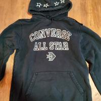 Converse felpa con cappuccio blu All star S cotone