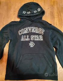 Converse felpa con cappuccio blu All star S cotone