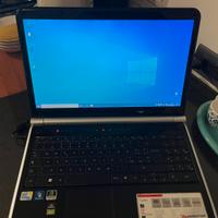 Notebook Packard Bell TJ65 con alimentatore