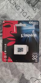 Scheda micro Sd Kingston 32 gb nuova