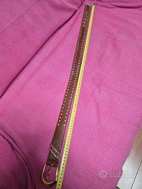 Cintura in pelle con strass