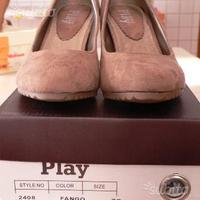 Scarpe decoltè Play Girl marroni