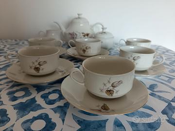 Servizio tazze vintage Karim porcellana 17 pezzi