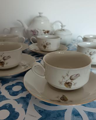 Servizio tazze vintage Karim porcellana 17 pezzi