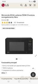 forno a microonde LG MS2042D