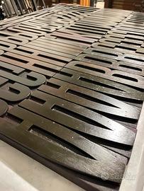 Serie Aurora carattere in legno