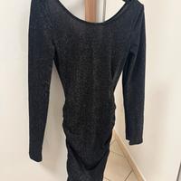Vestito nero brillantinato